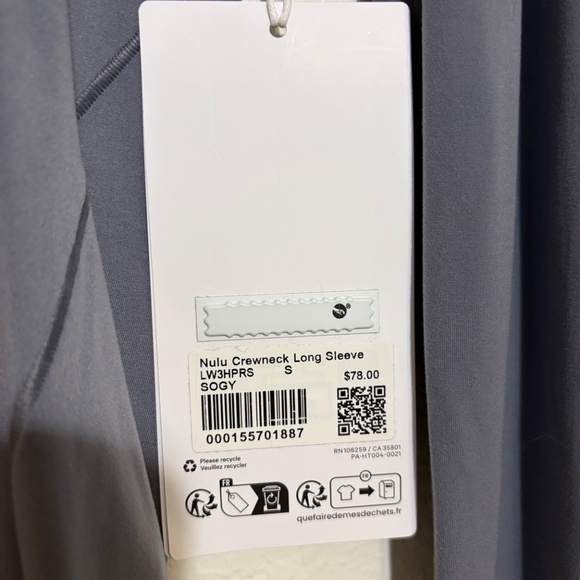 Lululemon Wundermost Ultra-Soft Nulu Crewneck Long-Sleeve Shirt - Picture 7 of 7